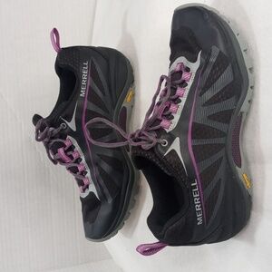 MERRELL Siren Edge 3 Women Size 6.5, Hiking Shoes, Black - Purple